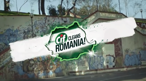 Cif Cleans Up Offensive Graffiti in Romania