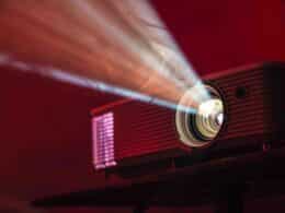 Photo of a projector illustrating the concept of exposure