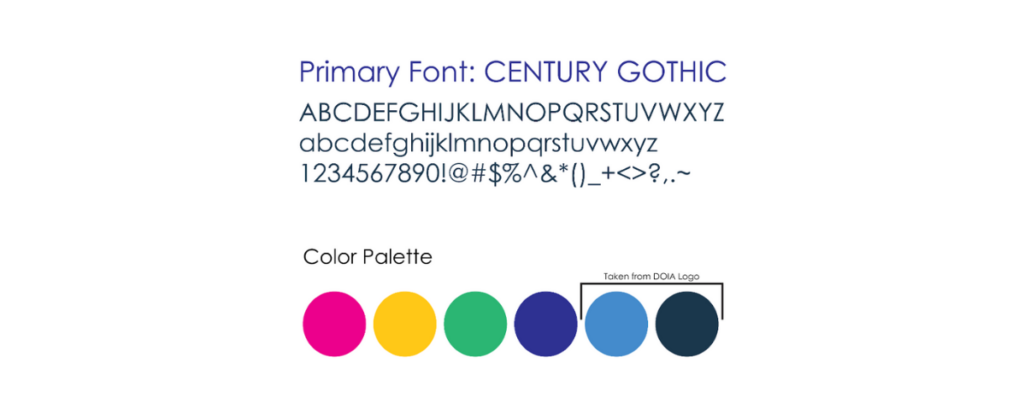 color palette and typography